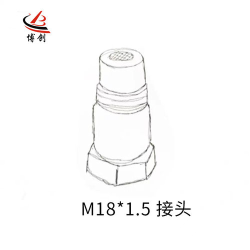 直销 汽车传感器接头 长度46.5mm 不锈钢延长过滤接头M18*1.5