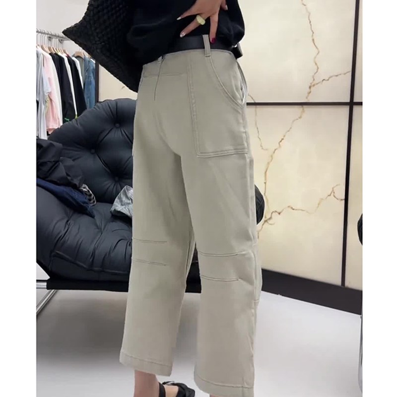 夏季新款大码女装白色直筒牛仔裤显瘦胖mm梨形身材百搭弹力八分裤