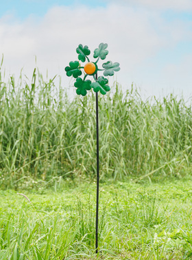 法式花园园艺风车庭院菜地装饰家居饰品户外景观铁艺落地造景摆件