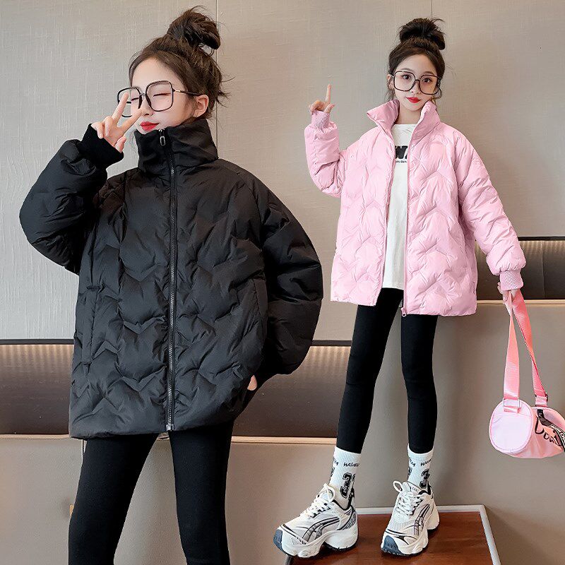 女童校服神器羽绒服内胆冬季初中小学生轻薄款儿童棉服中大童外套