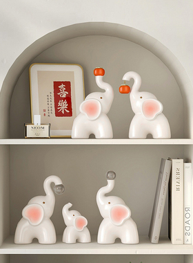 大象新婚礼物一对水晶球轻奢客厅家居装饰品订婚礼送新人结婚摆件