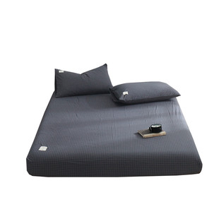 纯棉床罩单件防尘保护套席梦思床垫套子水洗棉床笠款床单防滑固定