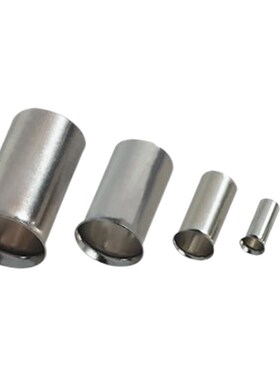 EN4009管形裸端子 针形冷压接线端子 管式插针 黄铜裸铜管2000个