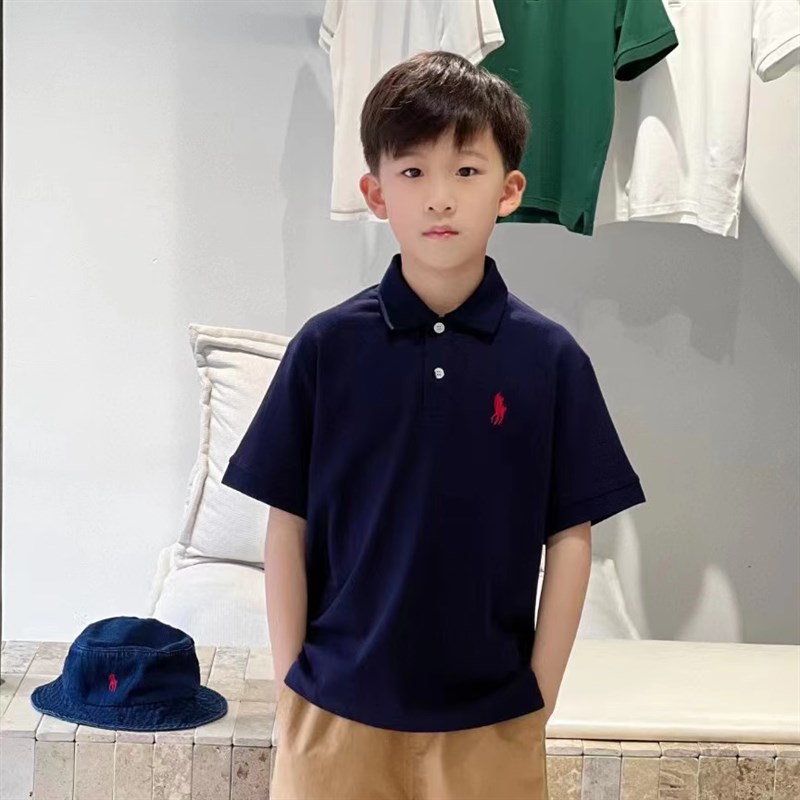 小马经典兄妹装男女童polo衫儿童短袖2025夏季新款中大童T恤时髦