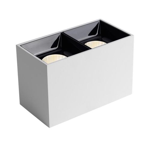 led防眩明装射灯客厅无主灯卧室过道吸顶式方形双头斗胆灯盒子灯