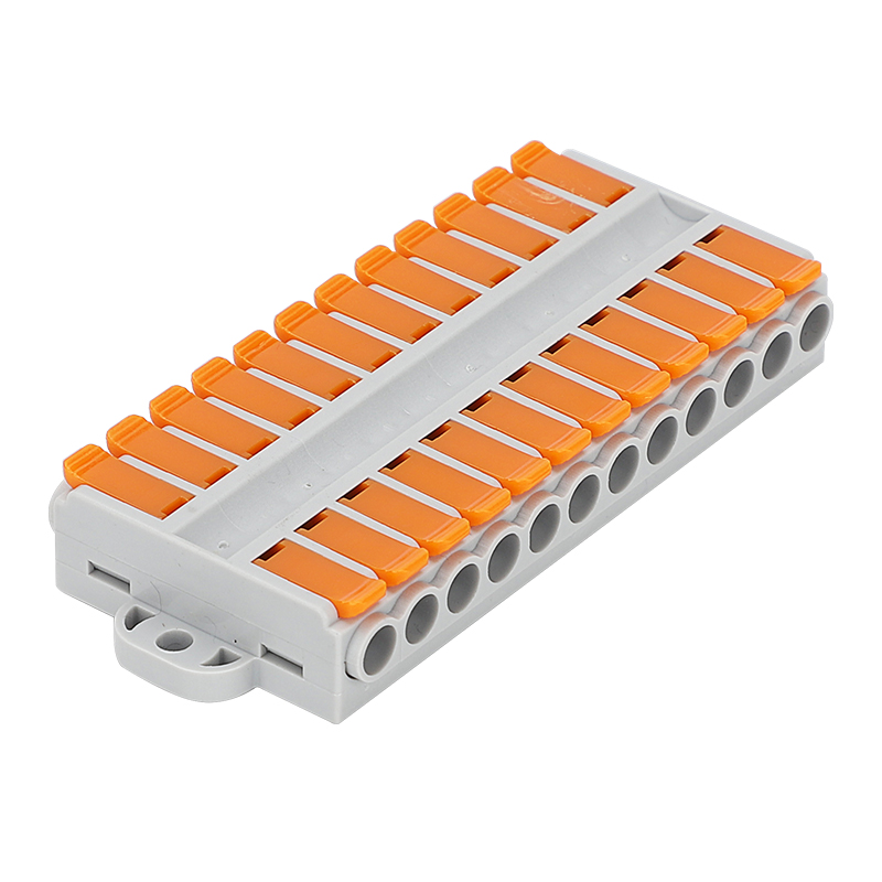 可固定式接线端子电线快速连接器大功率6平方多进多出软硬线并线