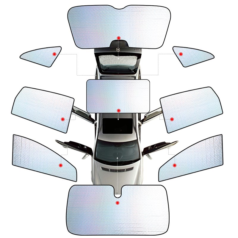 A1奥迪A3 A5A6L全景天窗天幕遮阳挡车载防晒隔热加厚遮阳帘避光板