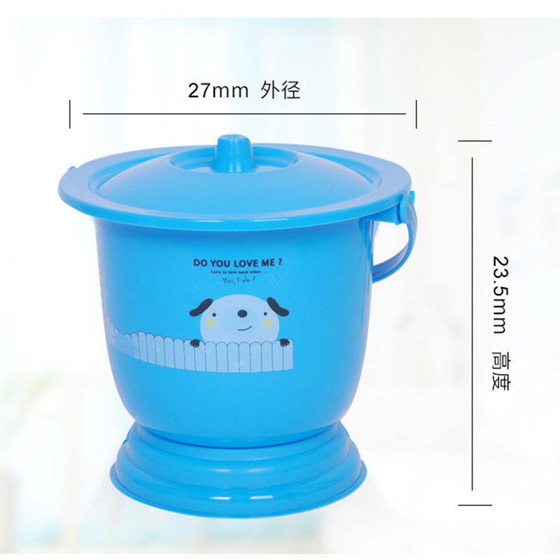 老人痰盂拉尿桶加高小童尿盆塑料带盖 加厚女 卧室尿壶家用大人