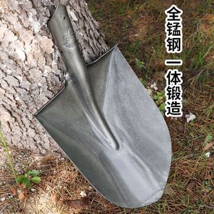 铁锹不锈钢锰钢铁铲子户外挖土松土铲雪园林工具种菜农用木柄铁杴