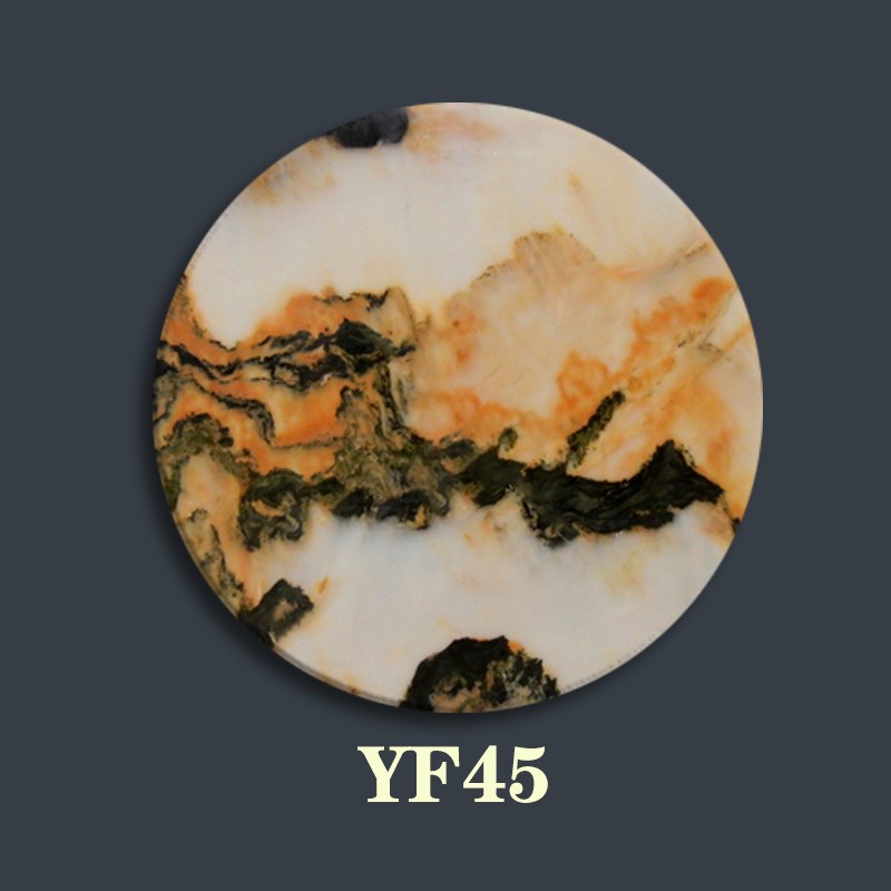 太师椅靠背云石人造大理石定制山水画石画摆件屏风石家俱石镶嵌石