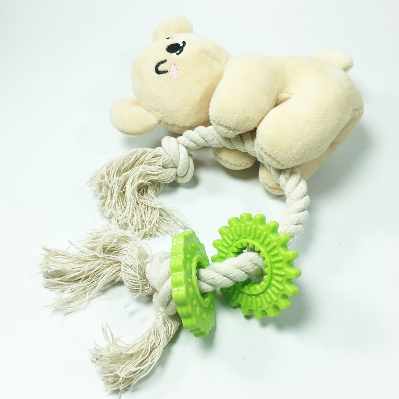 宠物狗狗玩具发声狗解闷神器爬树懒结绳毛绒泰迪幼犬小型犬比熊
