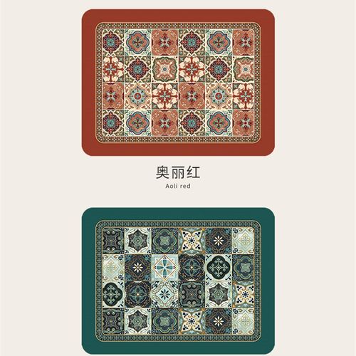 咖啡机沥水垫厨房台面垫子硅藻泥吸水纳帕纹软垫碗盘隔热垫杯垫