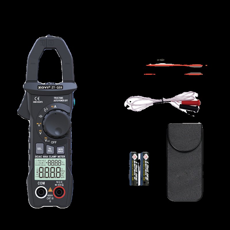 众仪QS9数字交直流钳形表防烧高精度全自动智能万用电表电阻电流