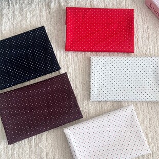 纯棉40支柔软常规小点波点水玉打底全棉布手工作服装裙子衬衣布料