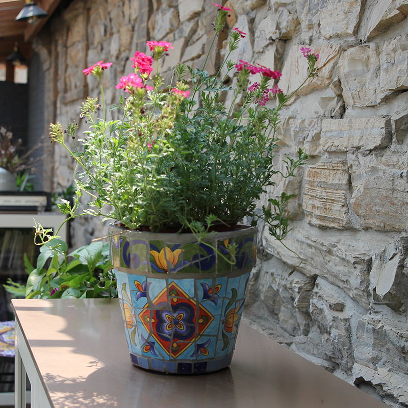 特色创意陶瓷马赛克花盆多肉小花盆肉肉盆绿植小花盆