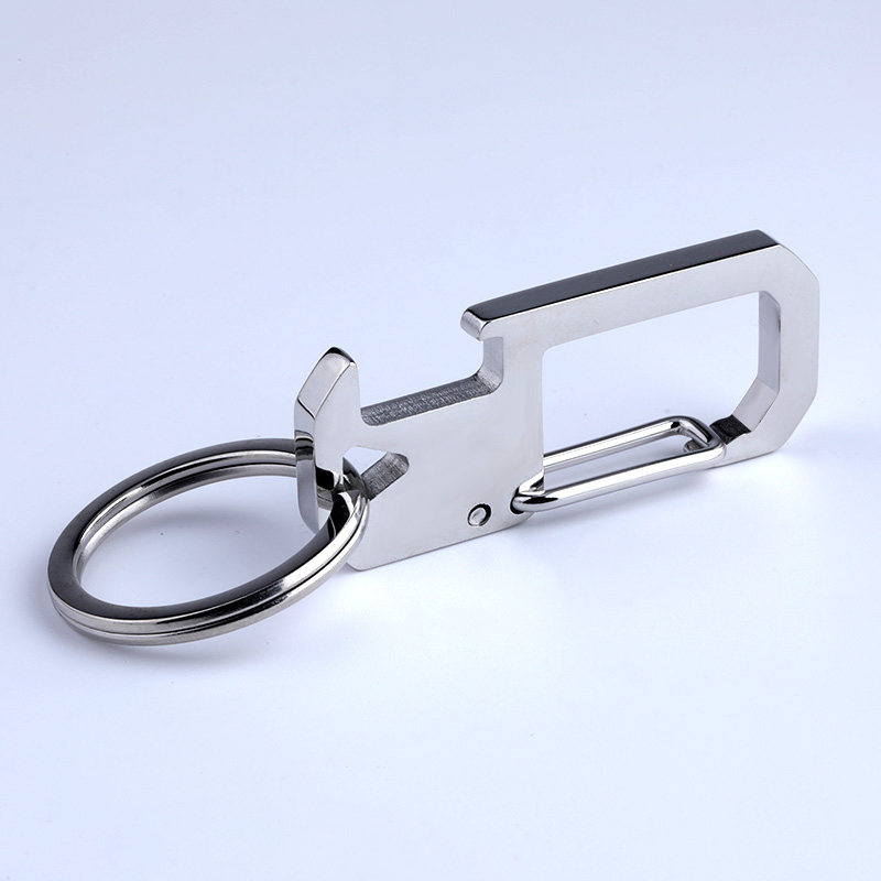 钥匙扣多功能时尚简约挂扣男士开瓶器随身挂件不锈钢高级感锁匙圈
