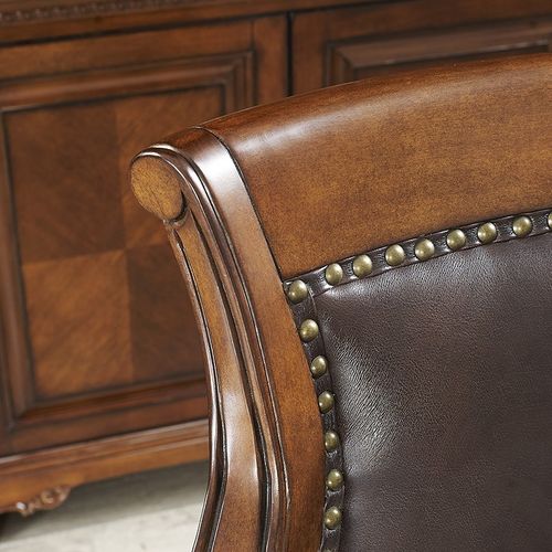 思图加特美式全实木书桌卧室小书桌欧式办公桌椅