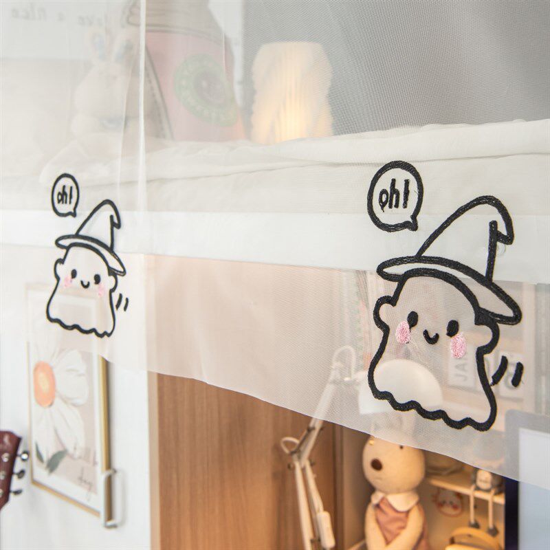 大学生宿舍床帘男上铺下铺女桌加厚蚊帐一体式强遮光寝室透气床幔