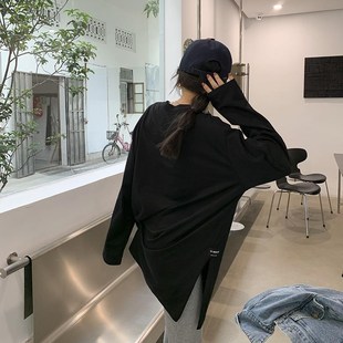 t恤搭配卫衣内搭神器 特加肥加大码 300斤白色打底衫 女胖MM秋季 长袖