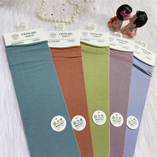 竹纤维棉女袜纯色松口日韩卷边中筒袜无骨6026 鹿人堆堆袜春夏薄款