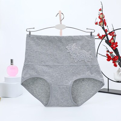 100-130斤女士纯棉内裤简约高腰收腹棉质面料妈妈三角1625