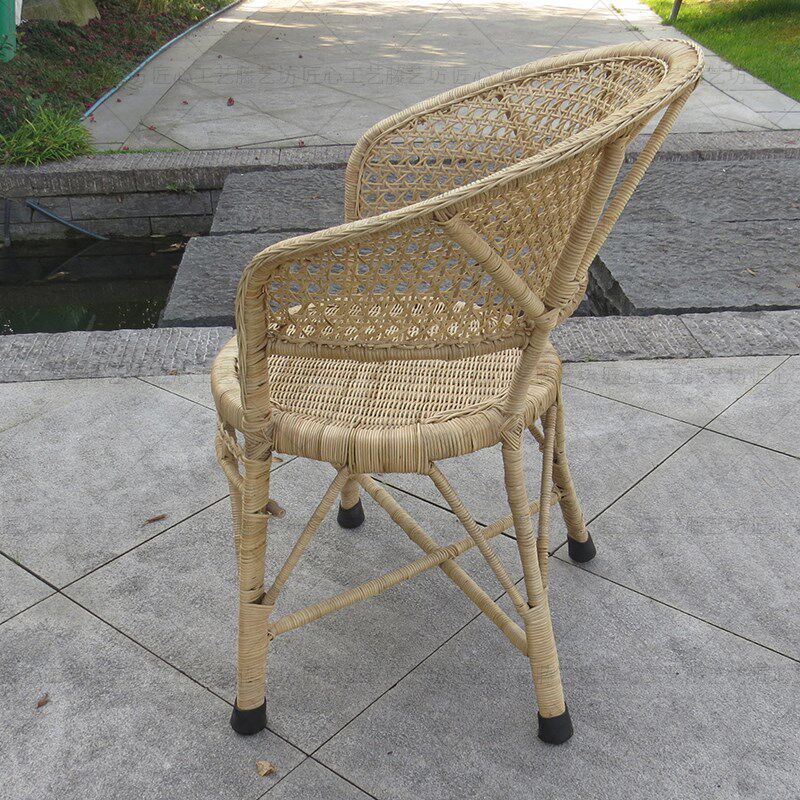 汉中藤编天然真藤椅子靠背老人椅野生青藤椅子阳台单人家用滕腾椅,住宅家具,阳台椅,淘宝优惠券,粉丝福利购,淘宝优惠卷