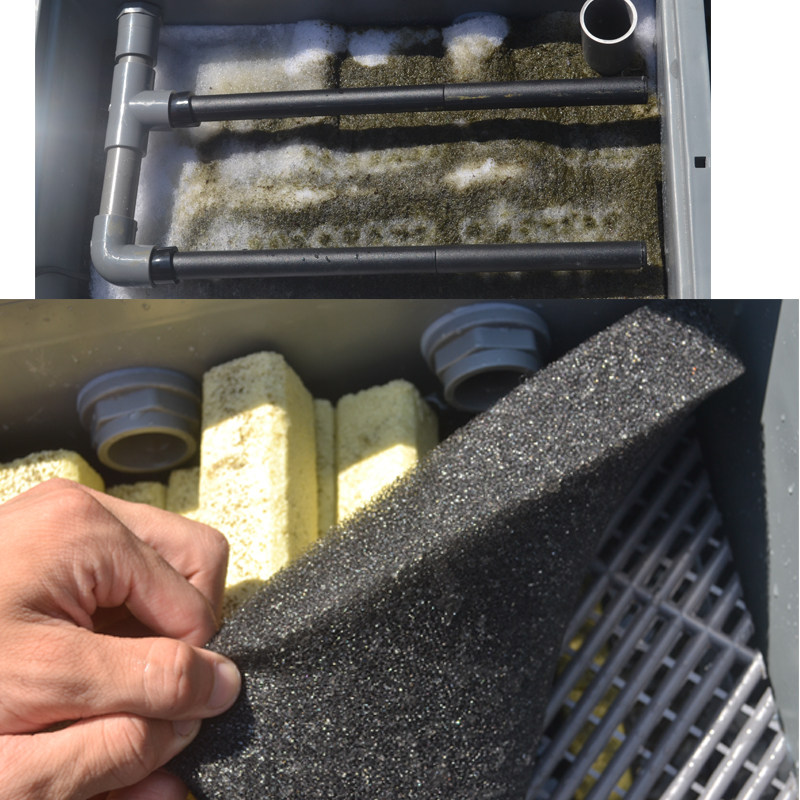 锦鲤鱼池外置过滤器 DIY上置滴流过滤盒 鱼池净水过滤设备 简易过