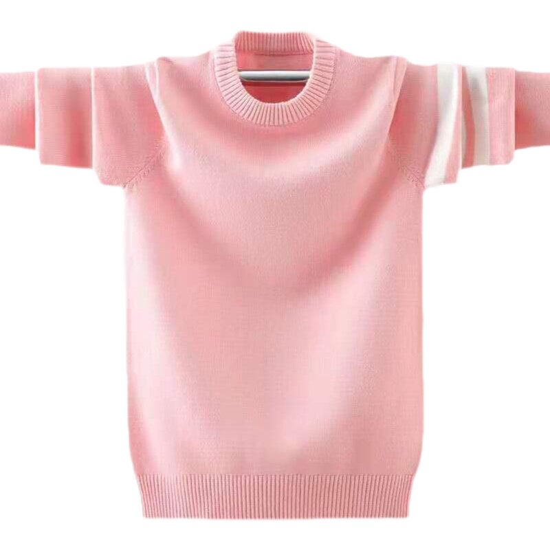 女童毛衣春秋薄款2021秋季新款女孩针织衫儿童男童中大童套头衫女