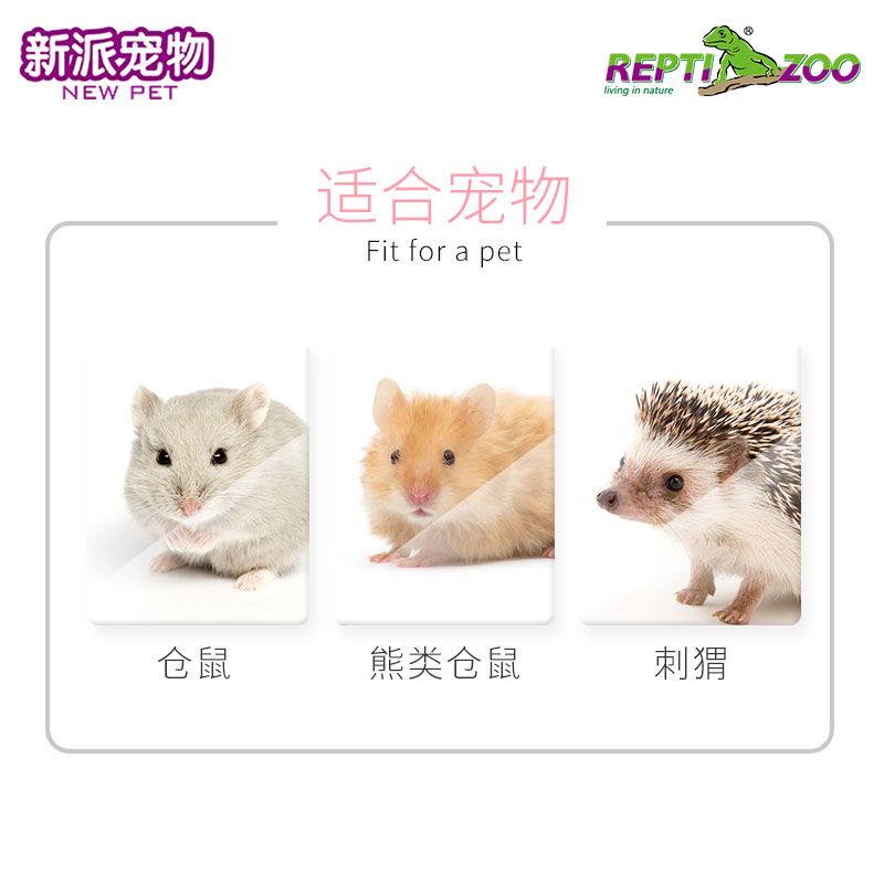 Repitzoo仓鼠笼子超大别墅透明玻璃饲养箱金丝熊窝刺猬47基础笼60