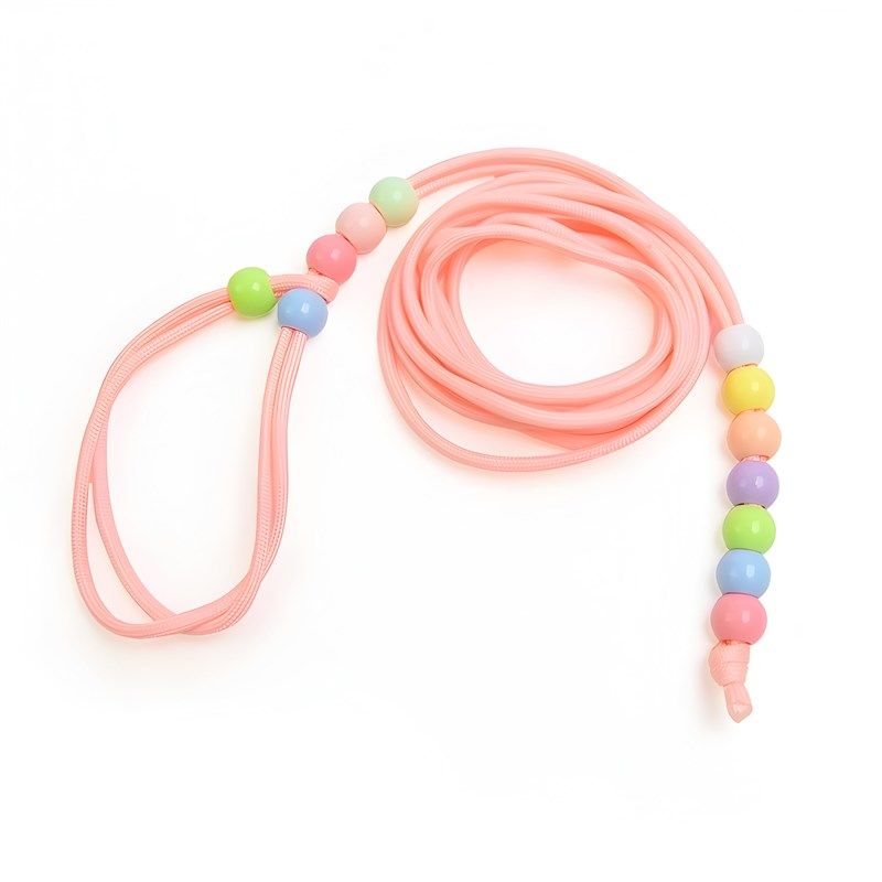 爬宠蜥蜴牵引绳鬃狮外出牵引带小宠彩色串珠牵引绳遛守宫蜥蜴绳