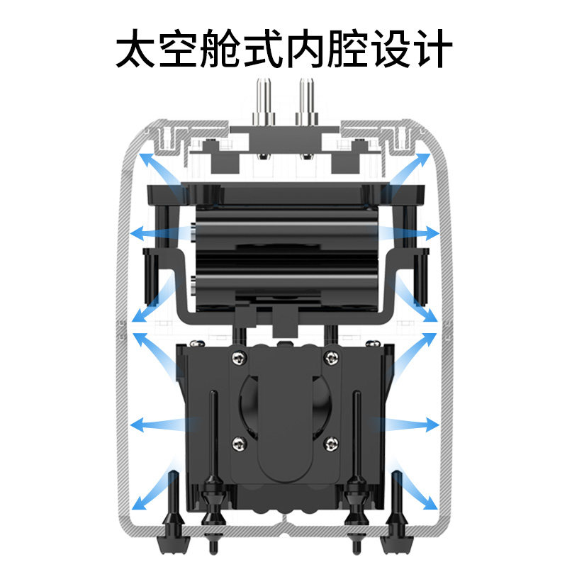 德克鱼缸氧气泵静音家用垂钓充电两用交直流增氧泵养鱼小型充氧机