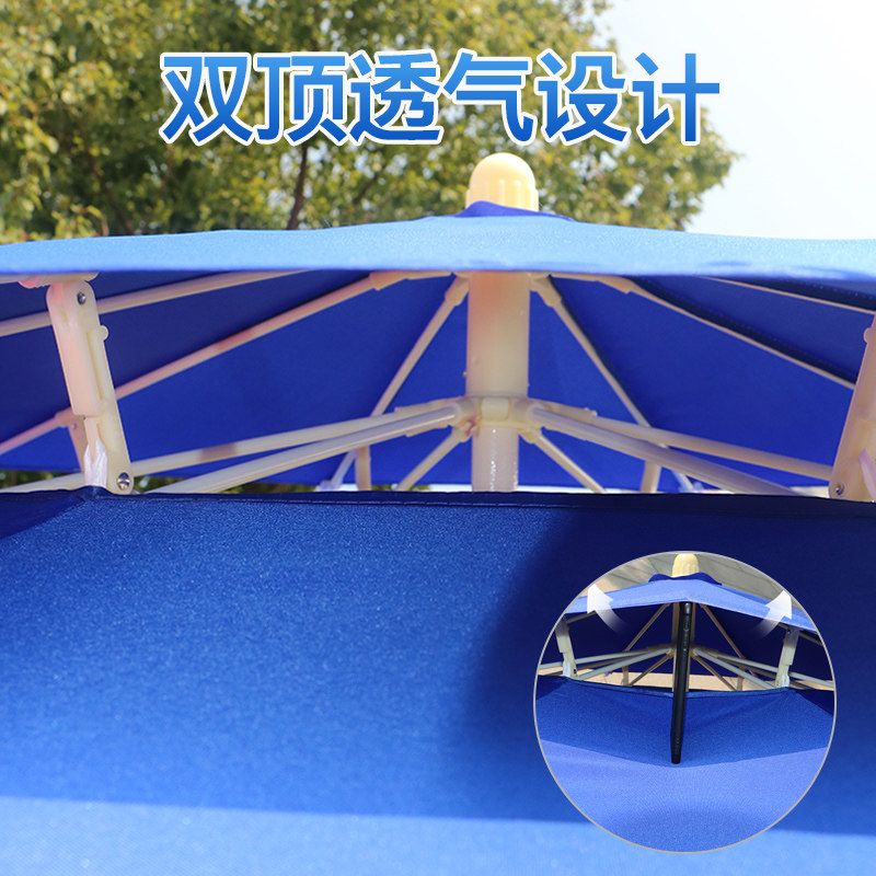 户外遮阳伞超大太阳伞庭院折叠中柱伞防风雨伞沙滩伞广告伞摆摊伞