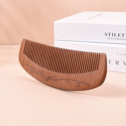 桃木梳子女家用气垫梳专用长发头皮按摩经络梳卷发气囊梳檀木便携