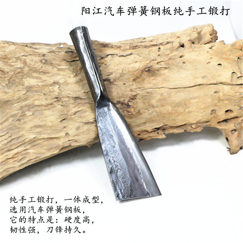 弹簧钢手工锻打镰刀割草刀农用柴刀 劈柴刀 砍竹刀 开路柴 刀包邮