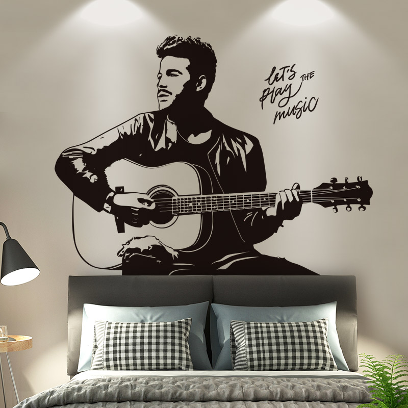 卧室床头墙面贴纸男生房间布置创意墙壁装饰品墙纸自粘3d立体墙贴