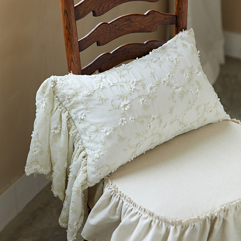 偏爱集法式蕾丝鱼尾抱枕高级感床上靠枕高档客厅沙发复古腰枕靠垫