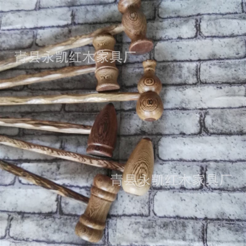 鸡翅木锤实木健身锤鸡翅木按捶敲打经络按器敲背按捶