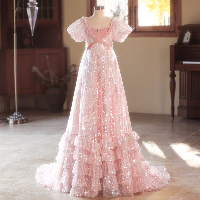 女童礼服儿童绝美公主裙生日宴花童轻奢小众高端演出服2025新款春