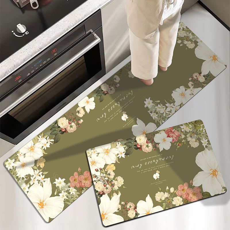 厨房地垫防滑防油污硅藻泥脚垫长条形地毯门垫耐用免洗可擦耐脏垫,居家布艺,厨房地垫,淘宝优惠券,粉丝福利购,淘宝优惠卷