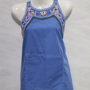 新款围裙贵州少数民族布依族围腰围裙套装女款绣花连衣裙