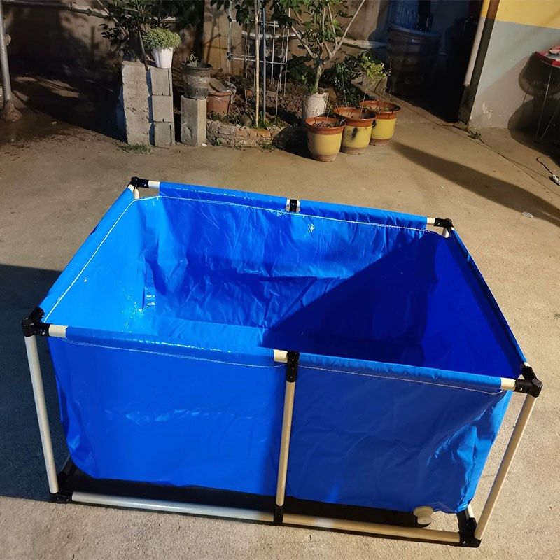 帆布鱼池防水布游泳池黄鳝养殖水箱蓄水池刀刮布锦鲤池