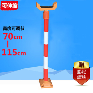 小区门口道闸支撑托架停车场道闸杆挡车器八角杆伸缩支架调节高度