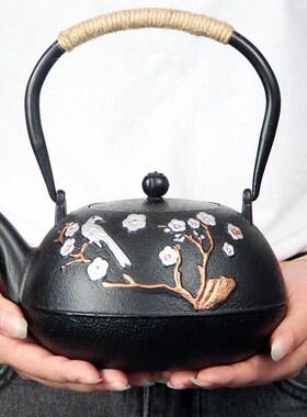 样板间博古架茶具茶杯禅意装饰品新中式创意桌面铸铁小壶茶室摆件