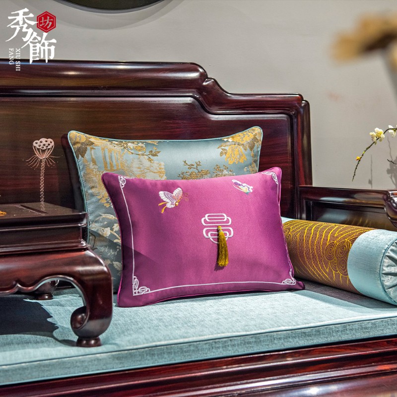 古典红木沙发坐垫定制中式实木家具海绵垫座垫套罗汉床五件套垫子