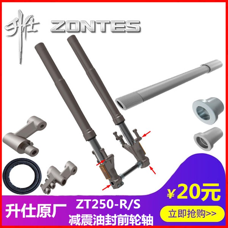 升仕ZT250-R/S原厂前左右减震倒置前叉前避震器油封原厂改装配件