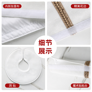 饰盖洞贴 定做空调管道防尘罩套 暖气管道装 饰布艺 空调洞口遮挡装