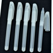 大容量中性笔笔杆套商务笔壳黑色空签字笔办公用品文具空笔杆子皮