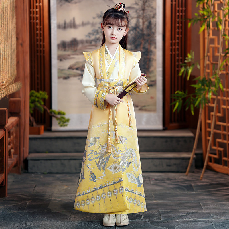 女童汉服秋季儿童唐装中国风男童国学服公子少爷服演出服2022新款,童装/婴儿装/亲子装,汉服,淘宝优惠券,粉丝福利购,淘宝优惠卷