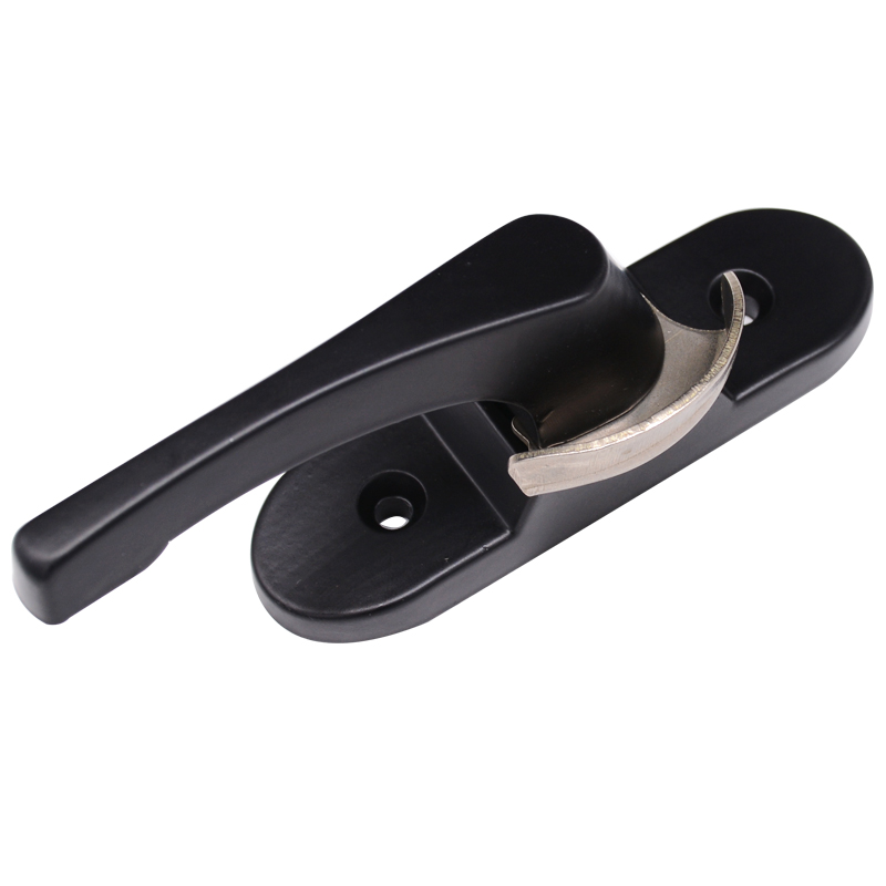 加厚月牙锁塑钢窗锁扣月牙锁铝合金推拉门窗锁扣老式平移门窗钩锁