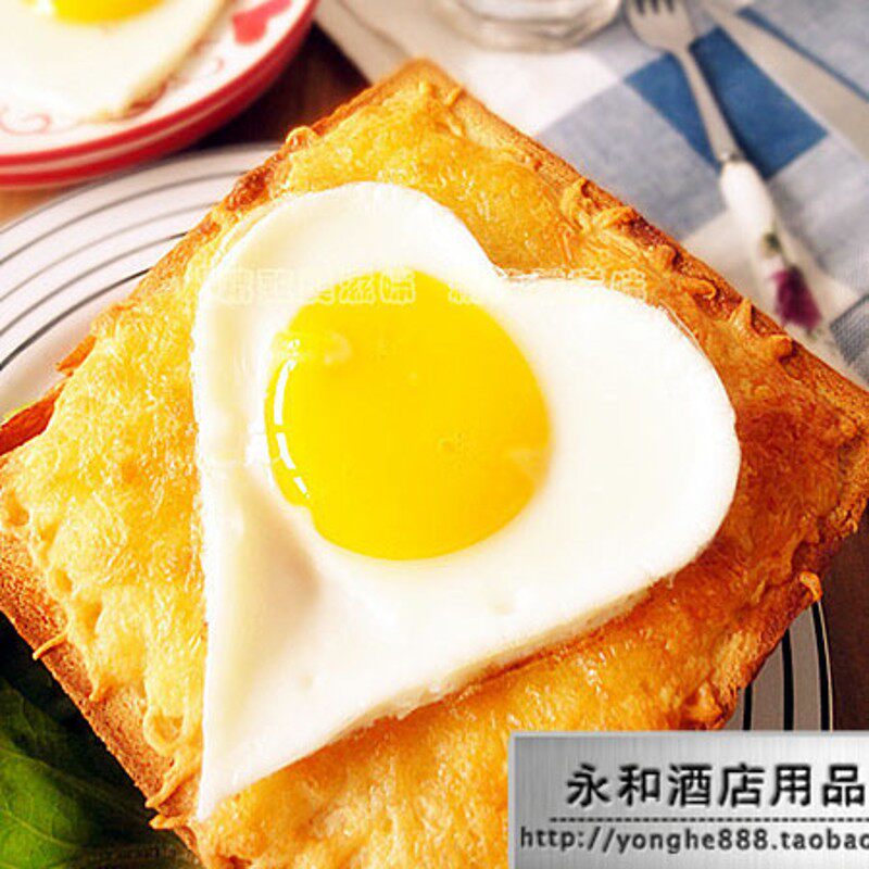 加厚304不锈钢煎蛋模具 煎饼器 圆形爱心型煎蛋圈 煎蛋器四件套装
